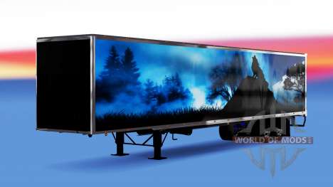 Цельнометаллический полуприцеп Wolf для American Truck Simulator
