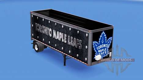 Скин Toronto Maple Leafs на полуприцеп для American Truck Simulator
