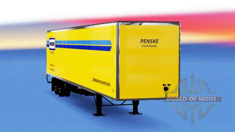 Скин Penske на полуприцеп для American Truck Simulator