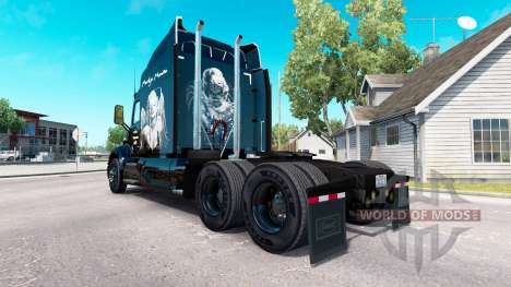 Скин Marilyn Monroe на тягач Peterbilt для American Truck Simulator