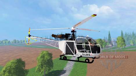 Sud-Aviation Alouette II v2.0 для Farming Simulator 2015