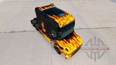 Скин Hot Ride на тягач Scania T для American Truck Simulator