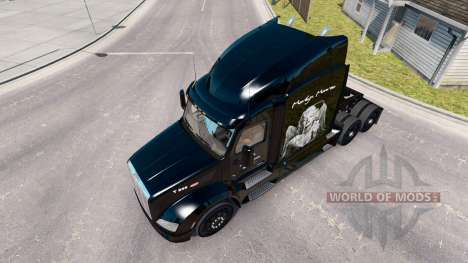Скин Marilyn Monroe на тягач Peterbilt для American Truck Simulator