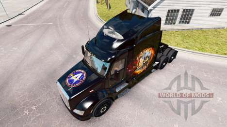 Скин Star Trek на тягач Peterbilt для American Truck Simulator
