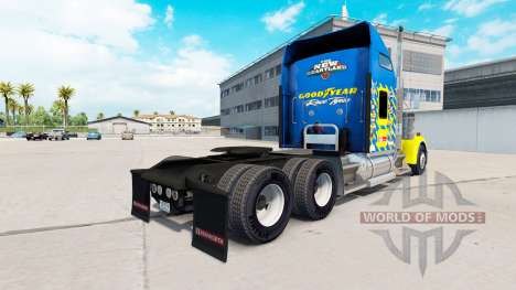 Скин Goodyear Racing на тягач Kenworth W900 для American Truck Simulator