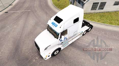 Скин ABCO на тягач Volvo VNL 670 для American Truck Simulator