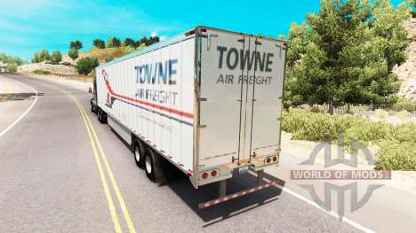 Скин Towne Air Freight на полуприцеп для American Truck Simulator