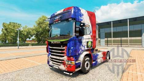Скин France Copa 2014 на тягач Scania для Euro Truck Simulator 2