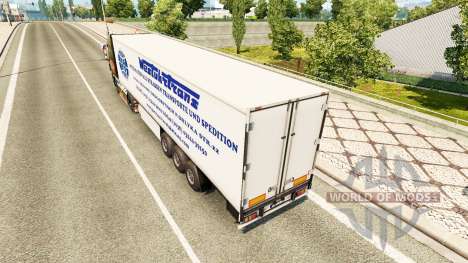 Скин West Truck Trans на полуприцеп для Euro Truck Simulator 2