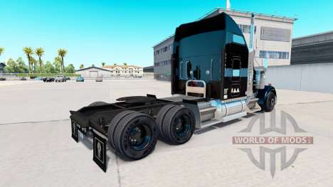 Скин Stevens Transport на тягач Kenworth W900 для American Truck Simulator