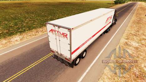 Скин Artur Express на полуприцеп для American Truck Simulator