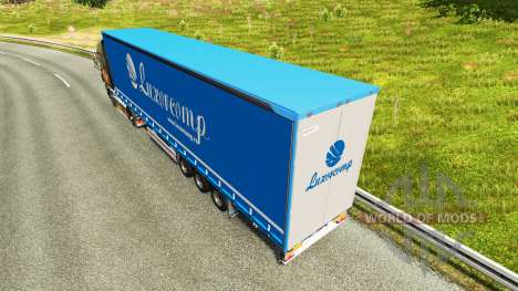 Шторный полуприцеп Luxorcomp для Euro Truck Simulator 2