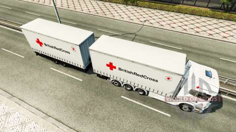 Scania R730 Tandem British Red Cross для Euro Truck Simulator 2