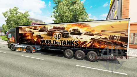 Скин World of Tanks на полуприцепы для Euro Truck Simulator 2