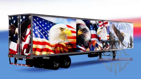 Цельнометаллический полуприцеп Eagle для American Truck Simulator