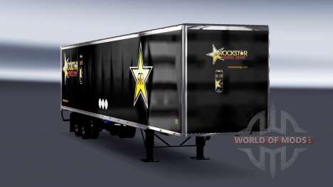 Цельнометаллический полуприцеп Rockstar Energy для American Truck Simulator