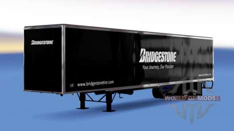 Цельнометаллический полуприцеп Bridgestone для American Truck Simulator