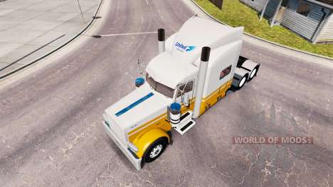 Скин United Van Lines на тягач Peterbilt 389 для American Truck Simulator