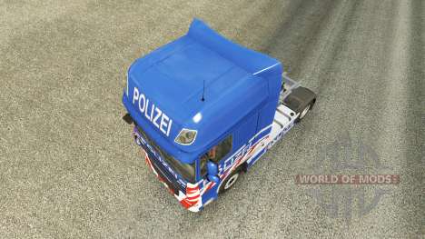 Скин Police на тягач DAF для Euro Truck Simulator 2