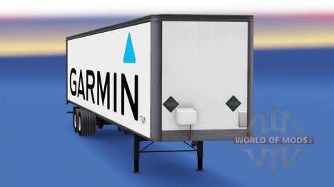 Цельнометаллический полуприцеп Garmin для American Truck Simulator
