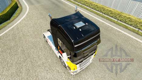 Скин Red Bull на тягач Scania для Euro Truck Simulator 2