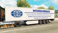 Скин West Truck Trans на полуприцеп для Euro Truck Simulator 2
