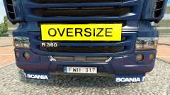 Oversize Sign для Euro Truck Simulator 2