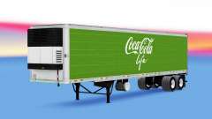 Рефрижераторный полуприцеп Coca-Cola Life для American Truck Simulator