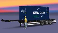 Полуприцеп-контейнеровоз Sommer для Euro Truck Simulator 2