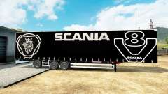 Шторный полуприцеп Scania V8 для Euro Truck Simulator 2