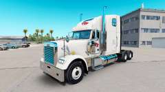 Скин FTI Transport на тягач Freightliner Classic для American Truck Simulator