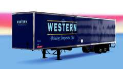 Цельнометаллический полуприцеп Western для American Truck Simulator