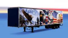 Цельнометаллический полуприцеп Eagle для American Truck Simulator