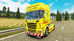 Скин DHL на тягач Scania для Euro Truck Simulator 2