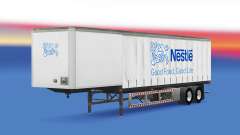 Скин Nestle на полуприцеп для American Truck Simulator