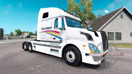 Скин Challenger на тягач Volvo VNL 670 для American Truck Simulator