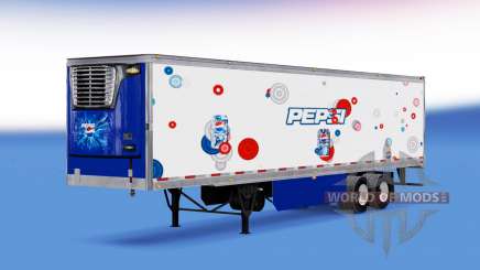 Скин Pepsi на рефрижераторный полуприцеп для American Truck Simulator