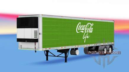 Рефрижераторный полуприцеп Coca-Cola Life для American Truck Simulator