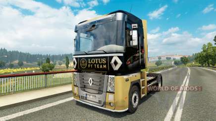 Скин F1 Lotus на тягач Renault для Euro Truck Simulator 2