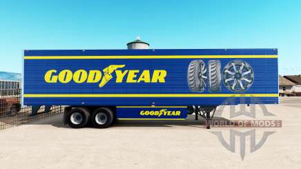 Скин Goodyear на рефрижераторный полуприцеп для American Truck Simulator