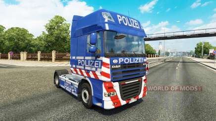 Скин Police на тягач DAF для Euro Truck Simulator 2