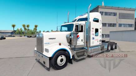 Скин Pepsi на тягач Kenworth W900 для American Truck Simulator