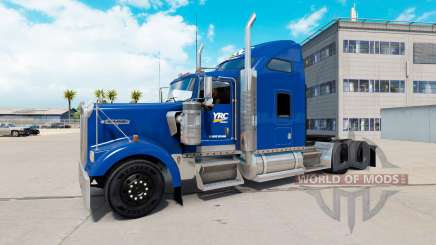 Скин YRC Freight на тягач Kenworth W900 для American Truck Simulator