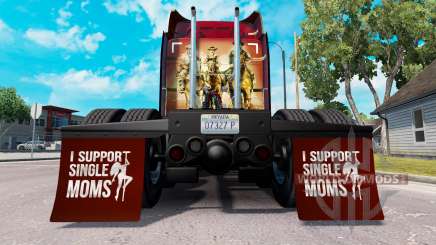 Брызговики I Support Single Moms v1.4 для American Truck Simulator