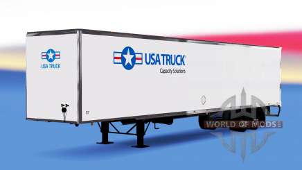 Цельнометаллический полуприцеп USA Truck для American Truck Simulator