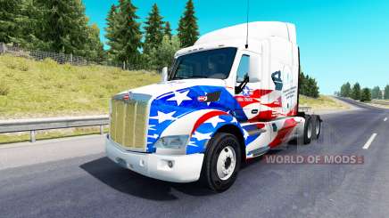 Скин USA Trucks на тягач Peterbilt для American Truck Simulator