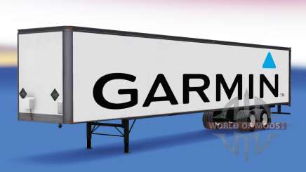 Цельнометаллический полуприцеп Garmin для American Truck Simulator