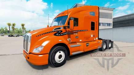 Скин Schneider National на тягач Kenworth для American Truck Simulator