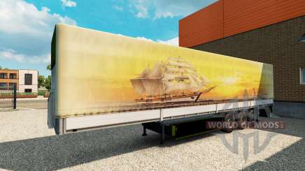 Скин Meridianas на полуприцеп для Euro Truck Simulator 2