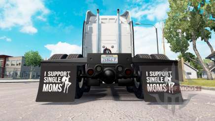 Брызговики I Support Single Moms v1.1 для American Truck Simulator